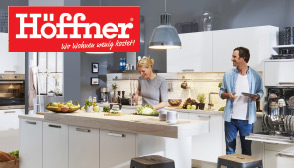 Voll ausgestattete Designerküche von Höffner 